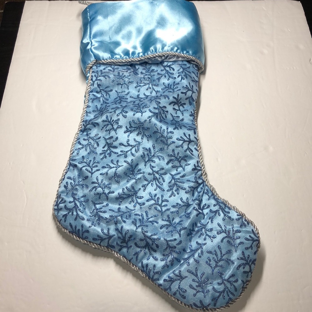 Light Blue sparkle stocking